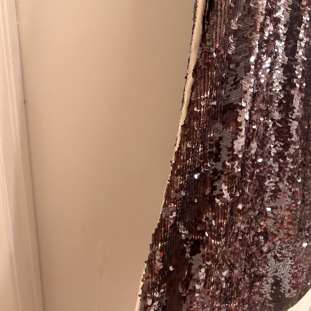 Zara Sparkling Sequin Dress in Bronze